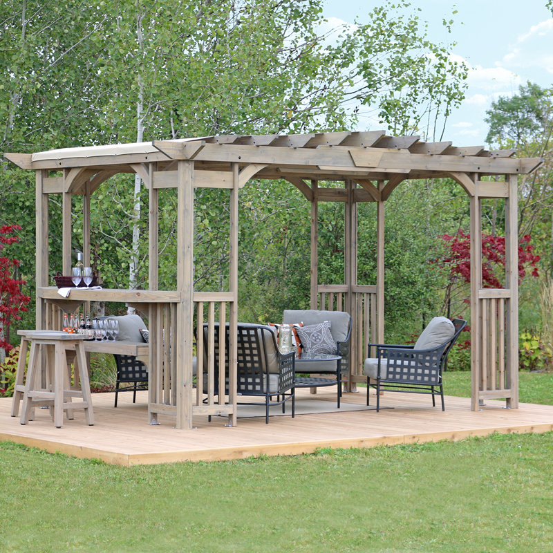 Yardistry Madison 14 Ft. W x 10 Ft. D Solid Wood Pergola & Reviews